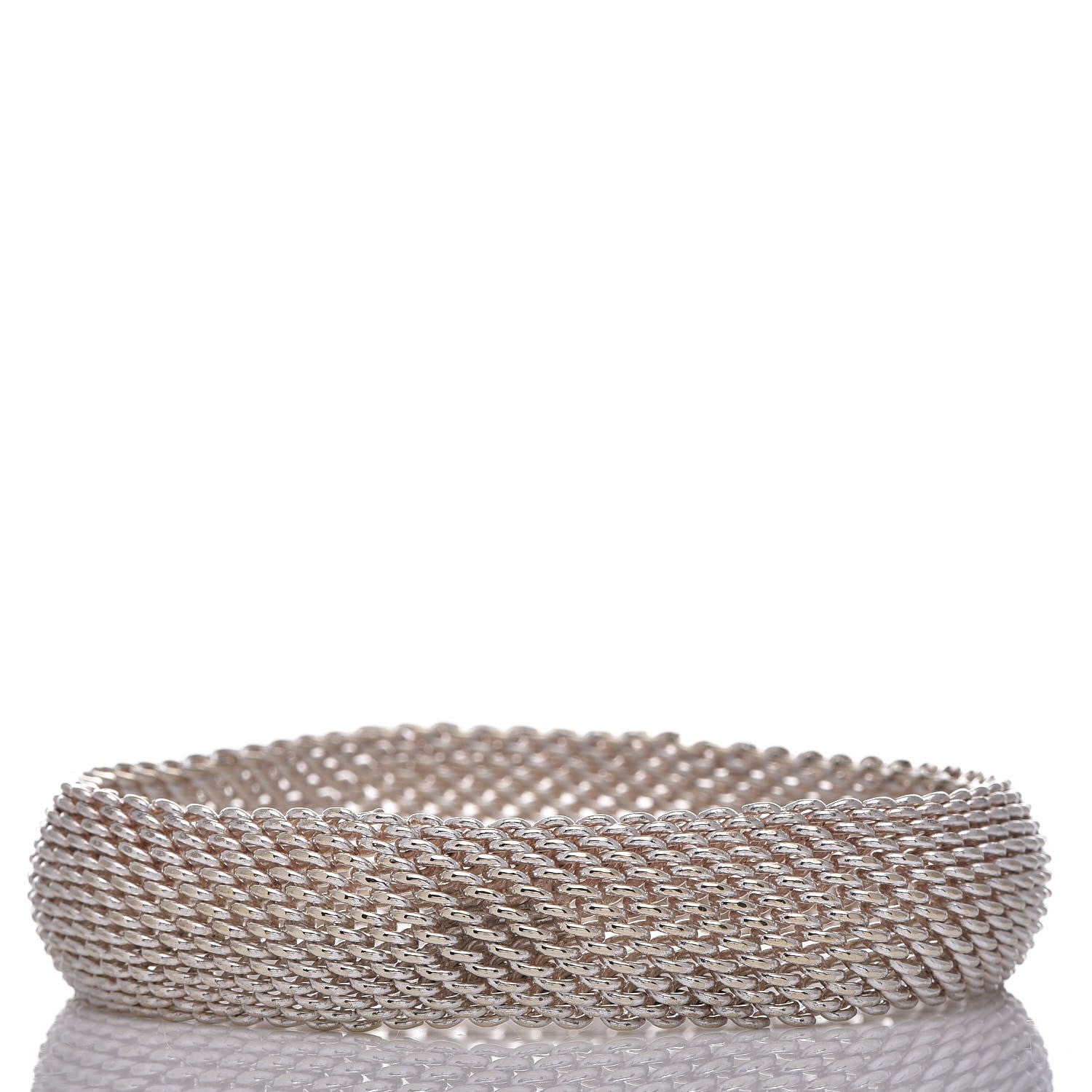 Tiffany Sterling Silver Somerset Mesh Bracelet 3 of 6