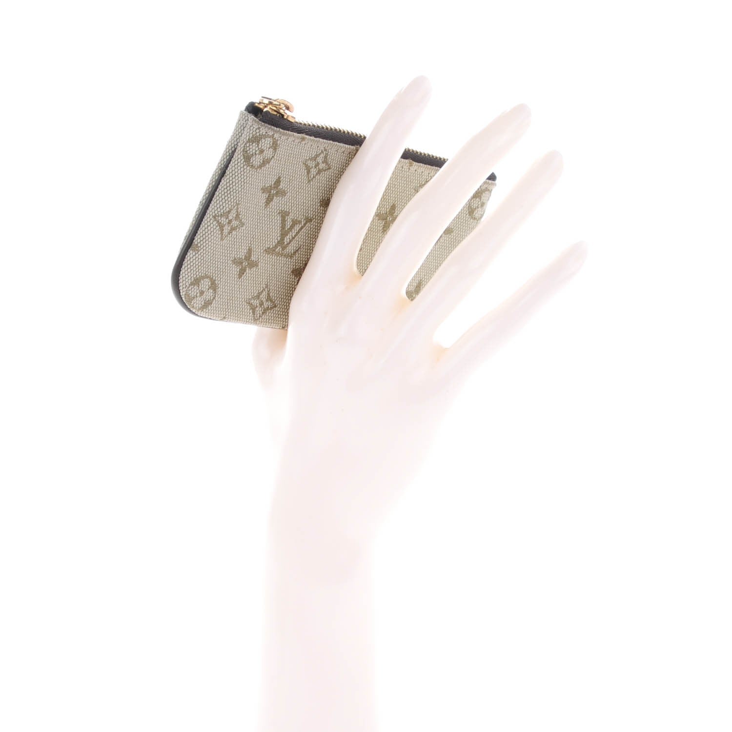 Louis Vuitton Mini Monogram Key Pouch Kaki 2 of 6