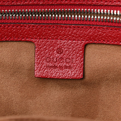 Gucci GG Supreme Monogram Tian Web Small Day Backpack Beige Multicolor Red 6 of 10