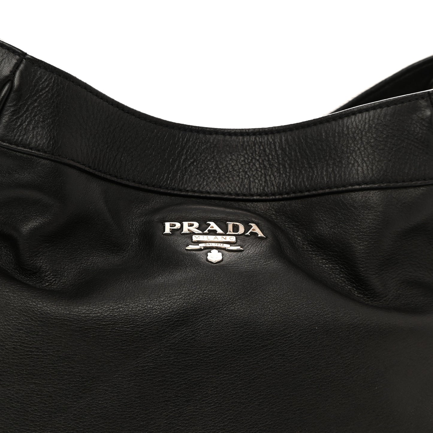 Nappa Shopping Satchel Black