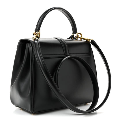 Celine Satinated Calfskin Small 16 Top Handle Bag Black 3 of 11