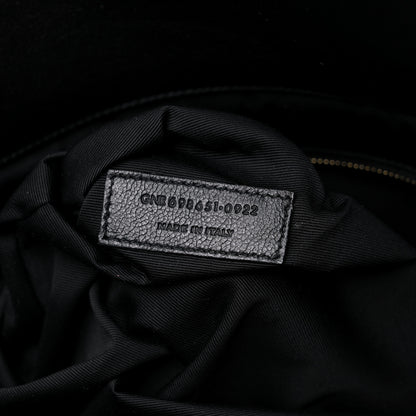 Saint Laurent Lambskin Quilted Maxi Icare Shopping Tote Black 8 of 10