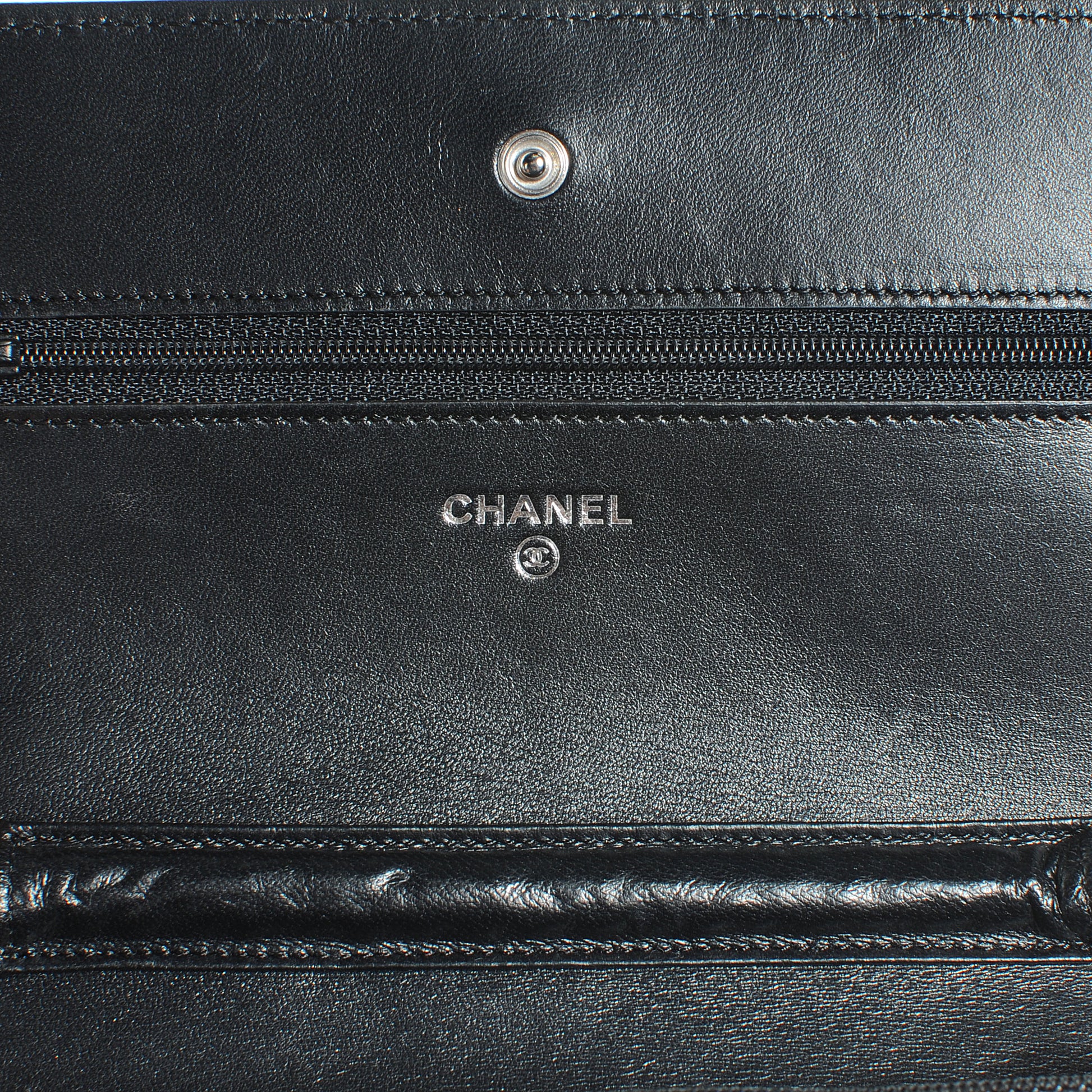 Chanel Lambskin Camelia Wallet on Chain Black 7 of 9