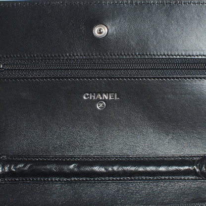 Chanel Lambskin Camelia Wallet on Chain Black 7 of 9