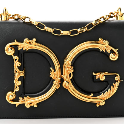 Dolce & Gabbana Nappa DG Girls Shoulder Bag Black 8 of 13