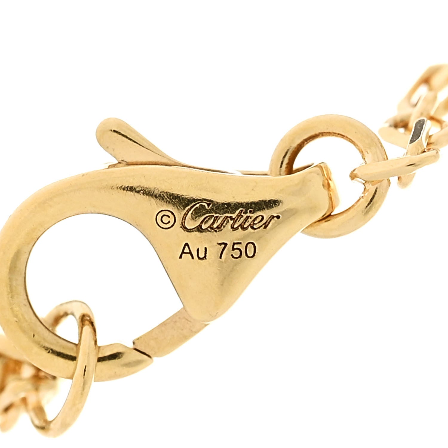 Cartier 18K Yellow Gold Diamond SM D'Amour Bracelet 3 of 5