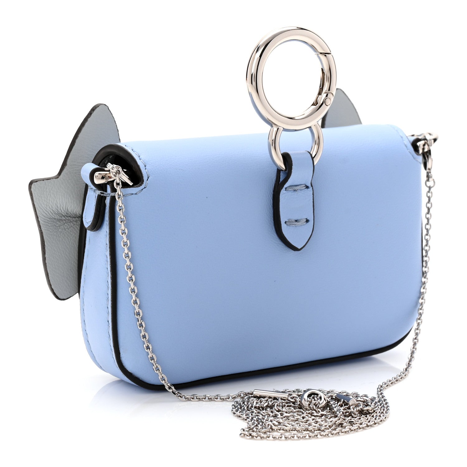 Fendi X FRGMT X POKEMON Nappa Pokemon Inlay Nano Maxi Buckle Baguette Charm Placid Blue Multicolor 3 of 11