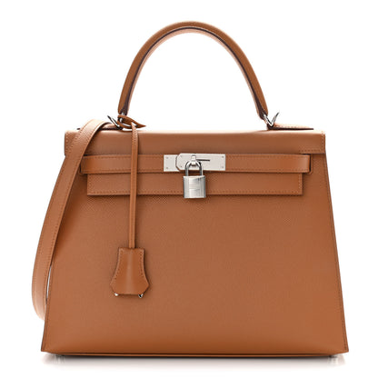 Hermes Epsom Verso Kelly Sellier 28 Gold Ambre 1 of 12