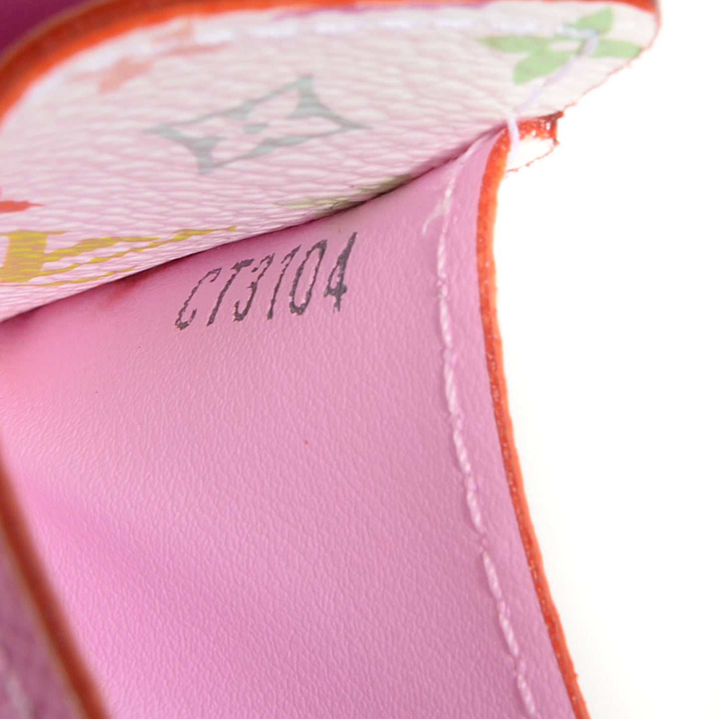 Monogram Multicolor Sarah Wallet NM White Litchi