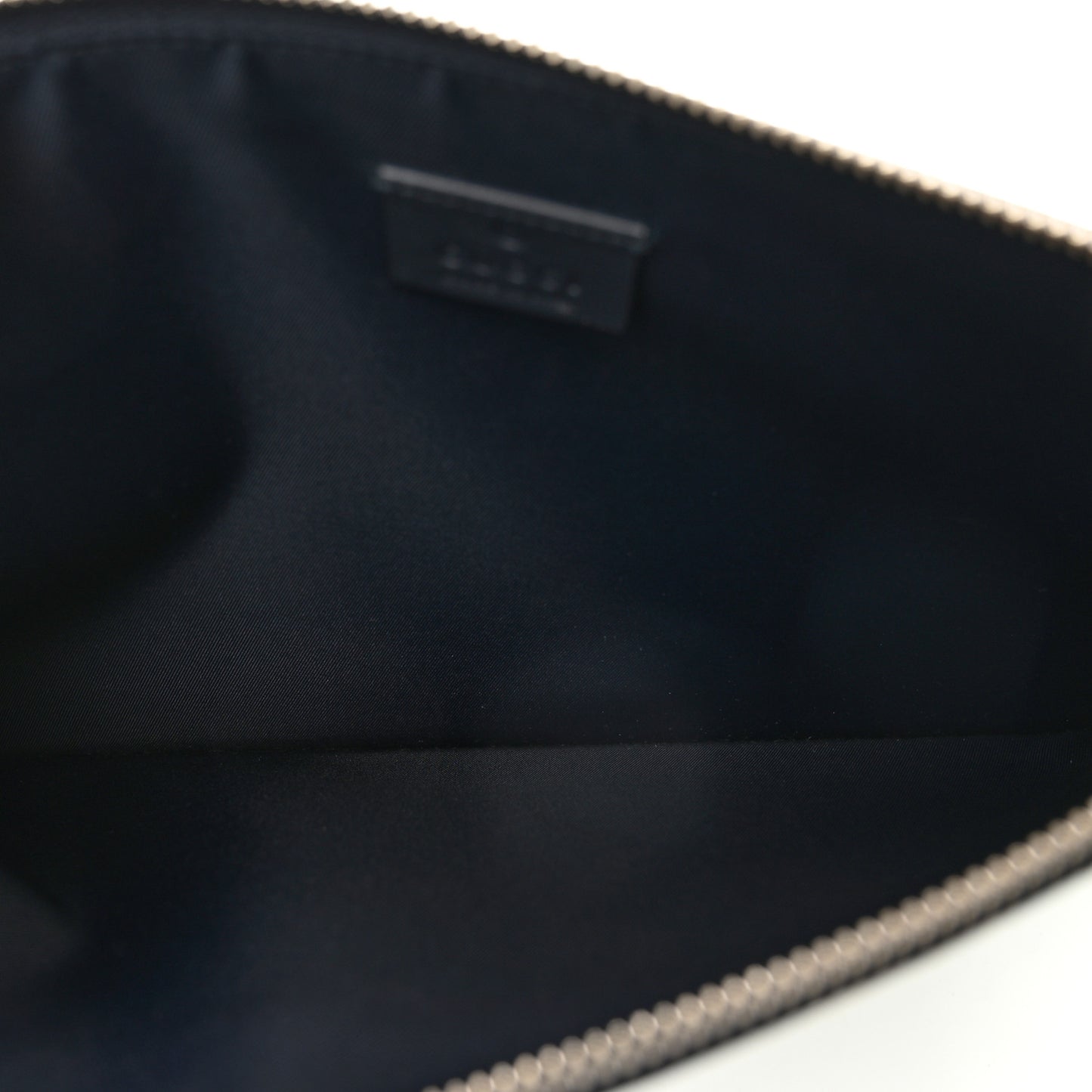 GG Supreme Monogram Blooms Large Zip Pouch Blue