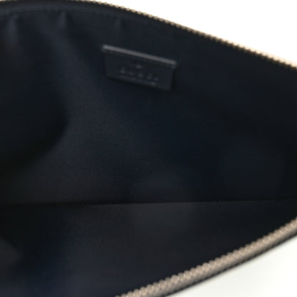 Gucci GG Supreme Monogram Blooms Large Zip Pouch Blue 5 of 9