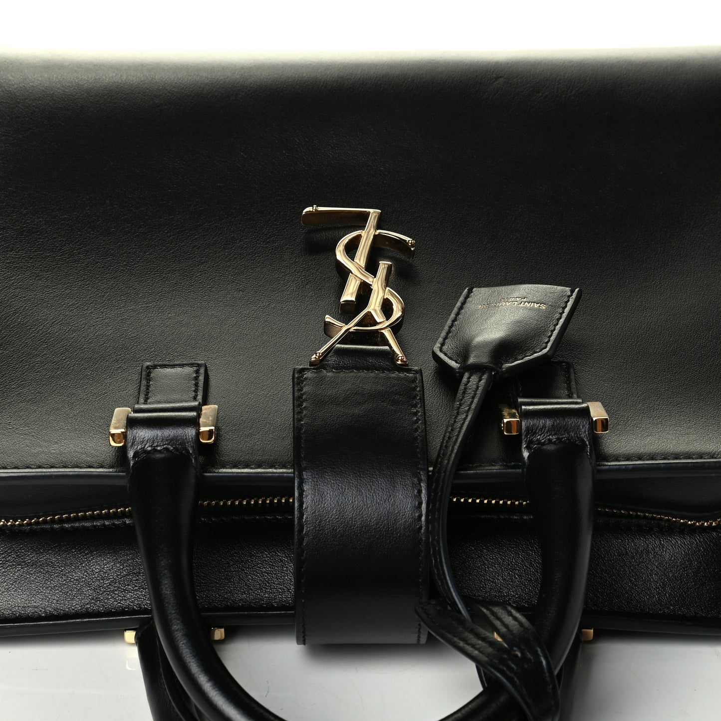 Calfskin Monogram Baby Cabas Black