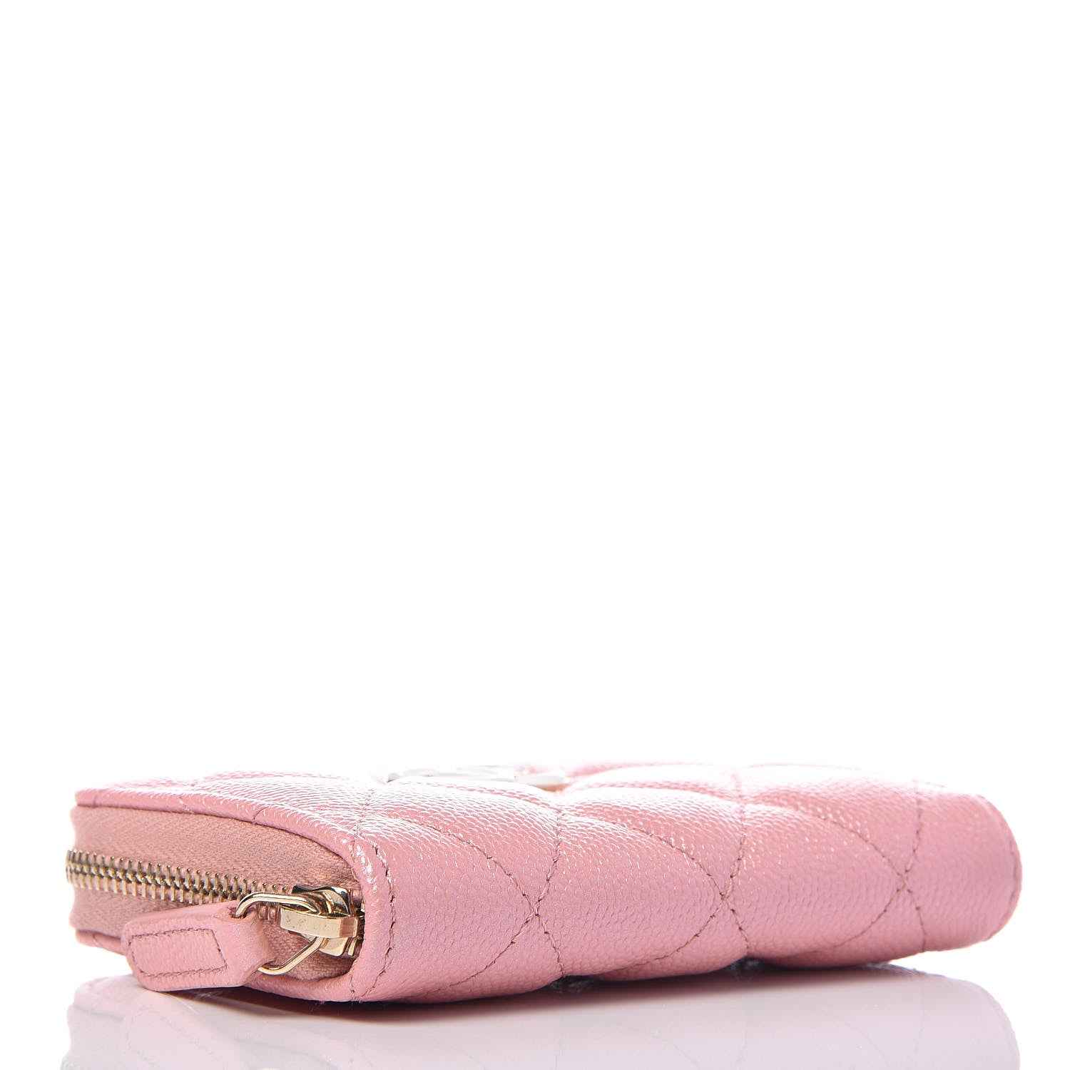 Chanel Iridescent Caviar Quilted Zip Coin Purse Pink 4 of 8