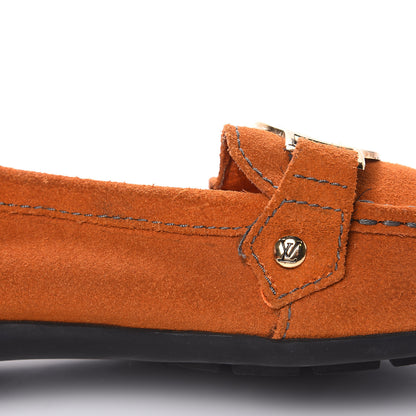 Louis Vuitton Suede Loafers 7 Orange 10 of 12