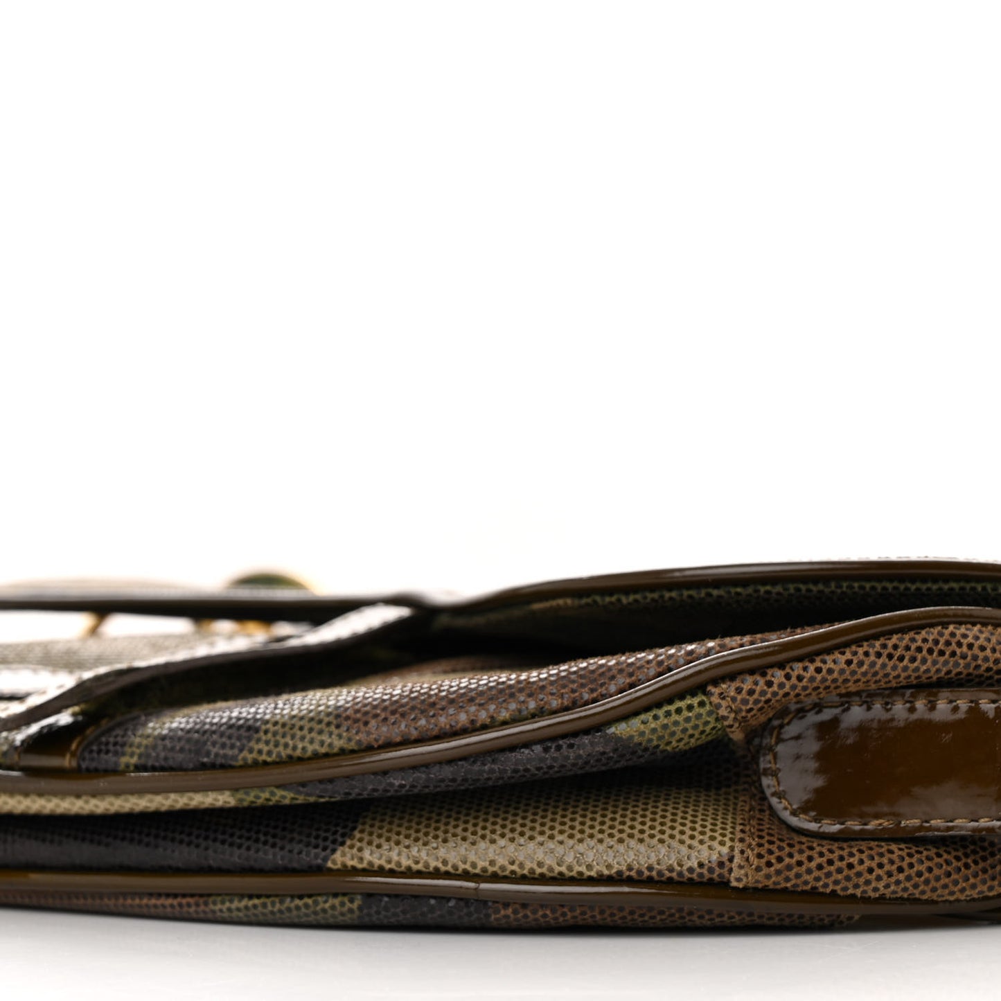 Pixelated Calfskin Camouflage Saddle Bag