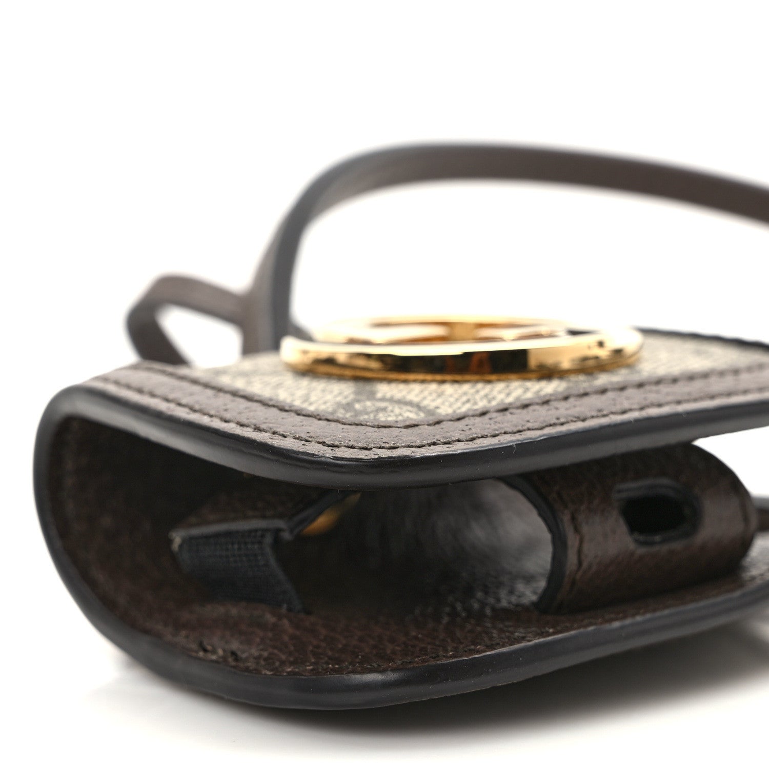 Gucci GG Supreme Monogram Calfskin Blondie AirPods Case Beige Ebony New Acero 8 of 9