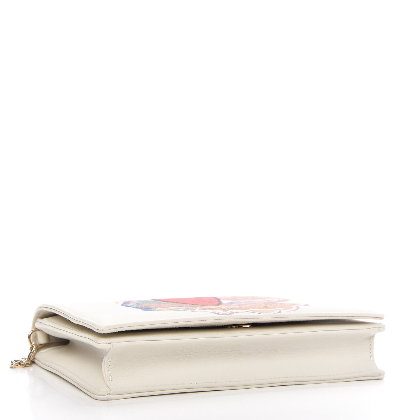 Calfskin Amour Wallet On Chain Multicolor
