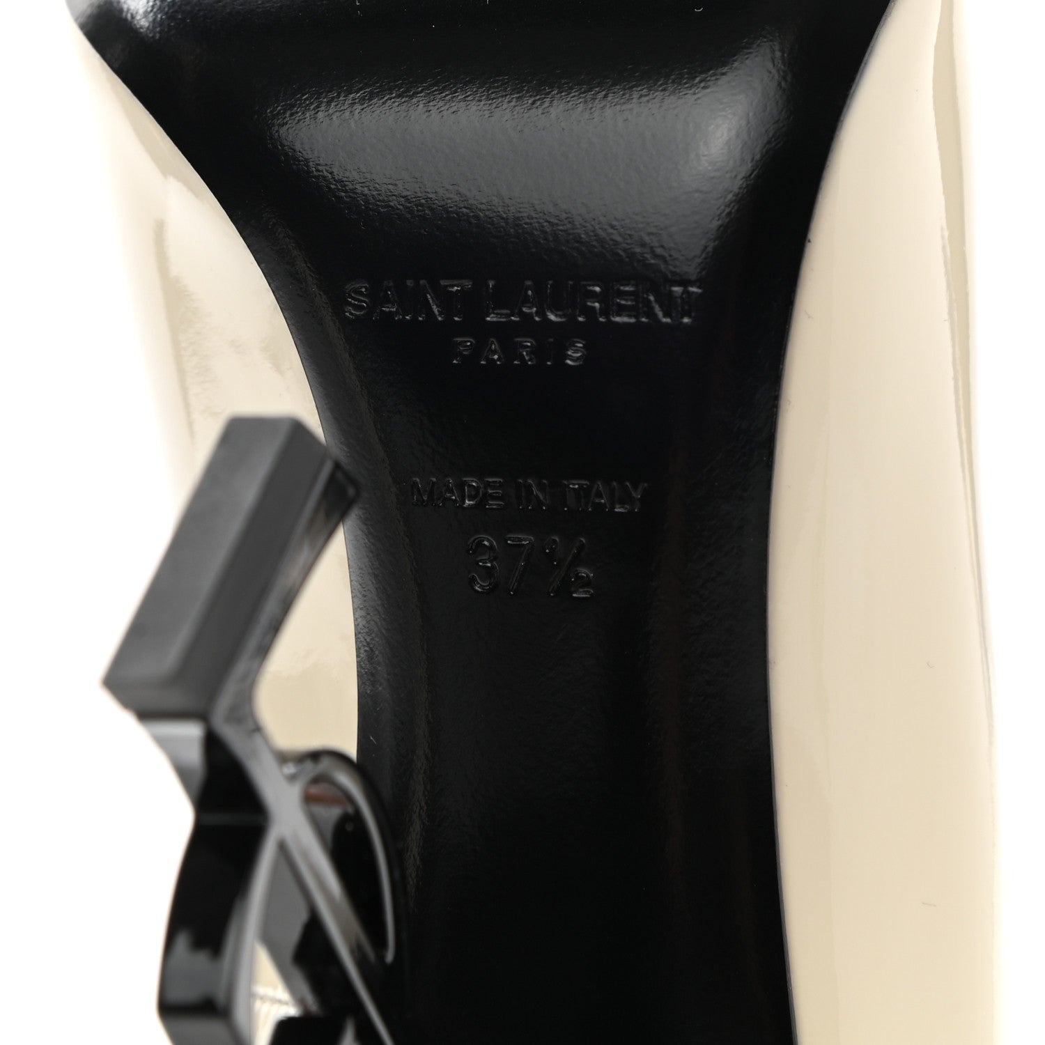 Saint Laurent Patent Opyum 110 Pumps 37.5 Neutro 6 of 8