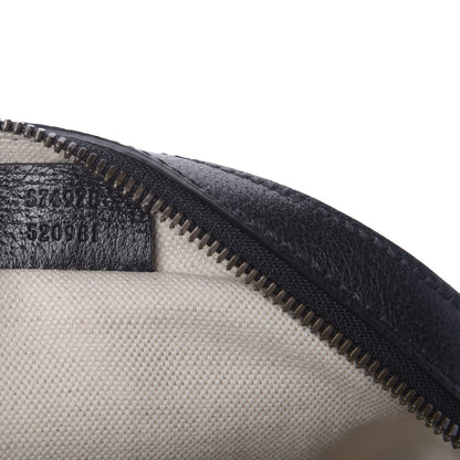 Gucci Velvet Calfskin GG Monogram Round Shoulder Bag Blue Beige 9 of 9