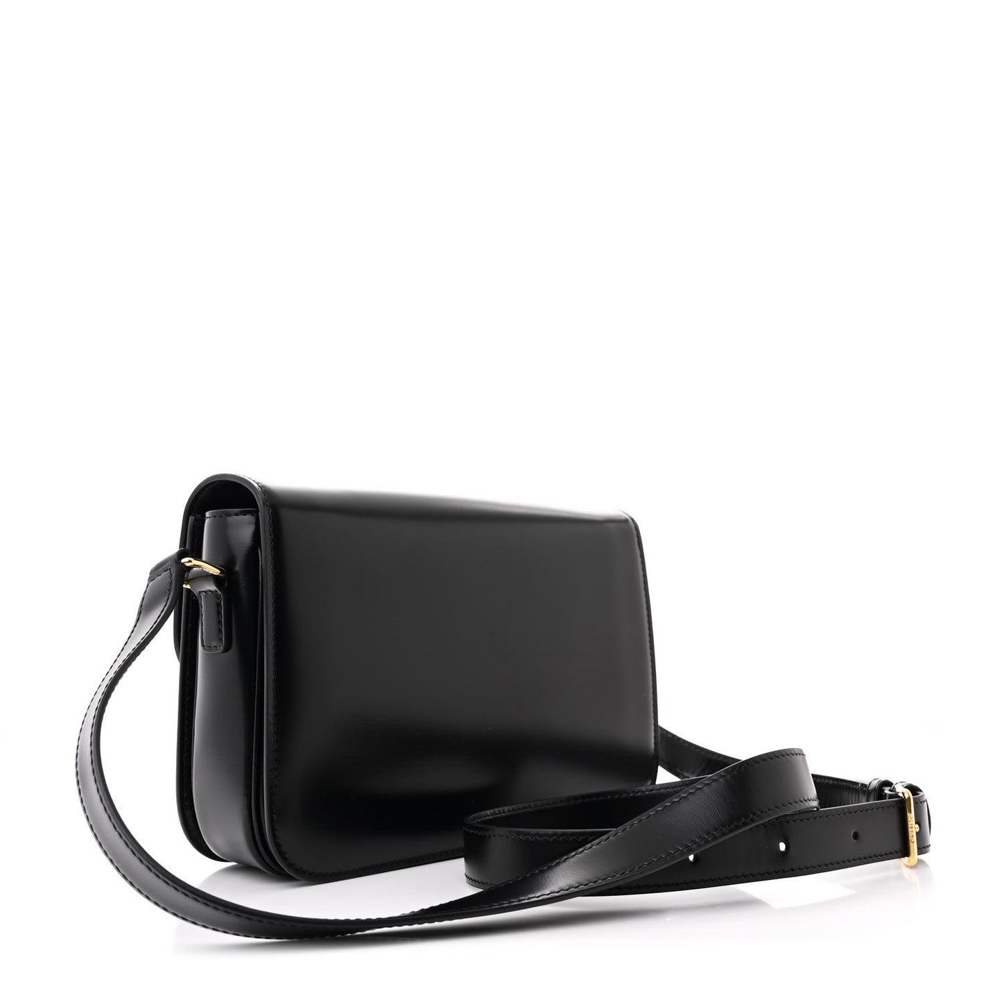 Shiny Calfskin Medium Triomphe Black