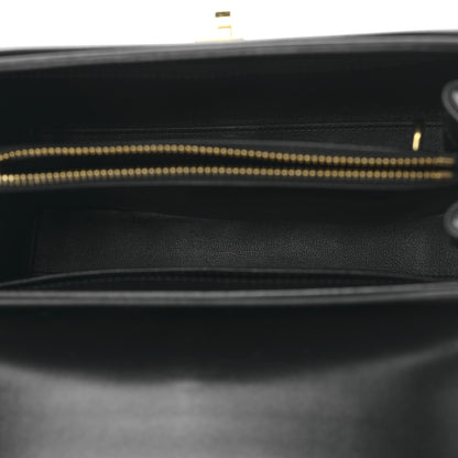 Celine Satinated Calfskin Small 16 Top Handle Bag Black 5 of 10