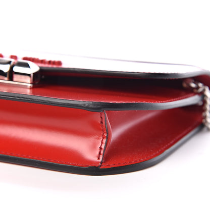 Prada Spazzolato Sybille Monochrome Crossbody Bag Rosso 9 of 10