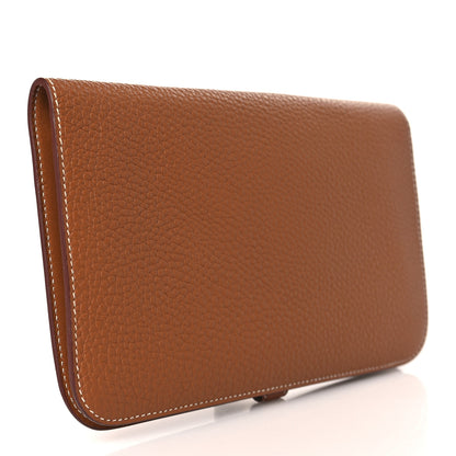 Hermes Togo Dogon Duo Wallet Gold 4 of 8