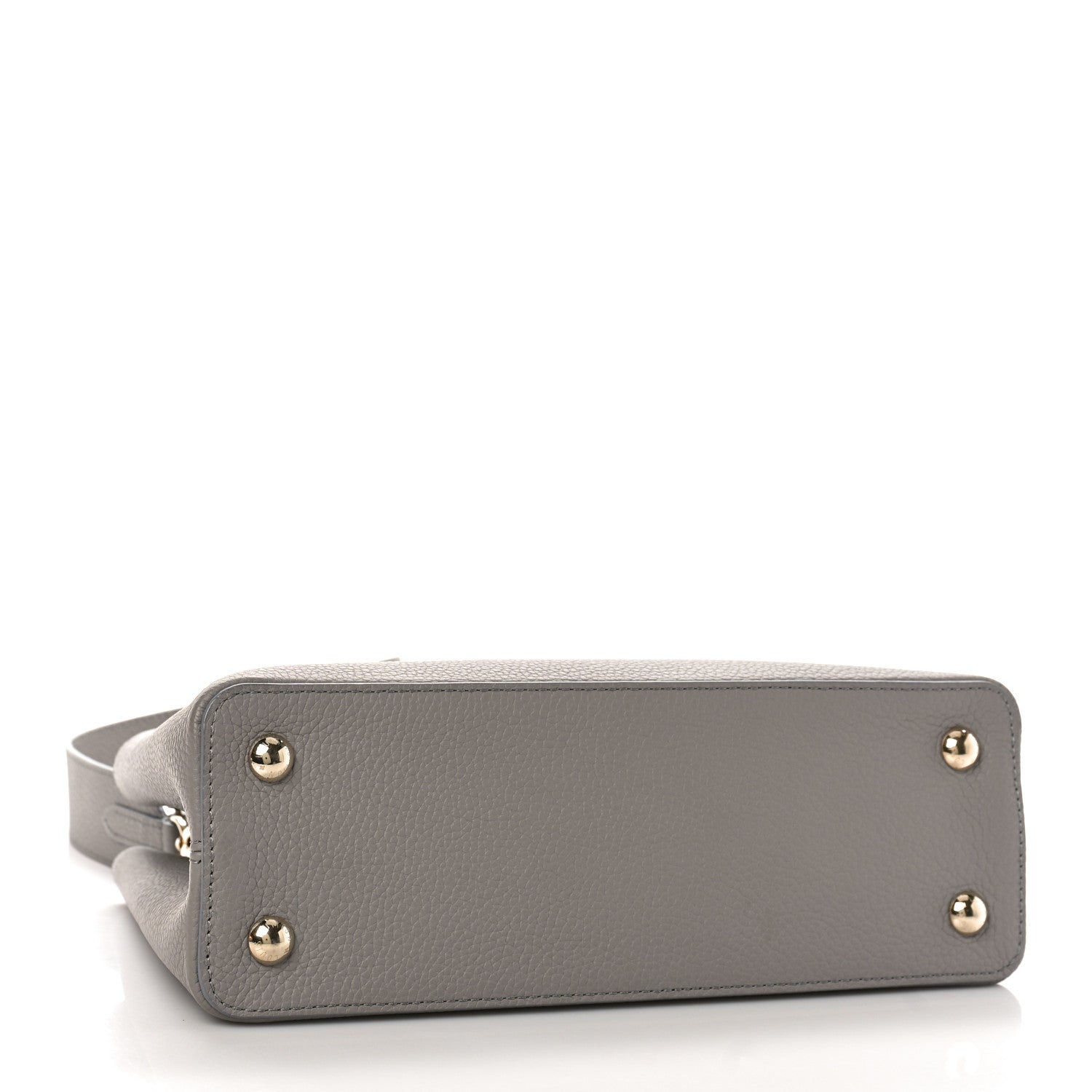 Louis Vuitton Taurillon Moonstone Capucines MM Galet 4 of 8