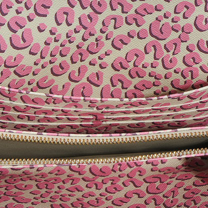 Louis Vuitton Monogram Leopard Sarah Wallet Blanc Corail 5 of 7