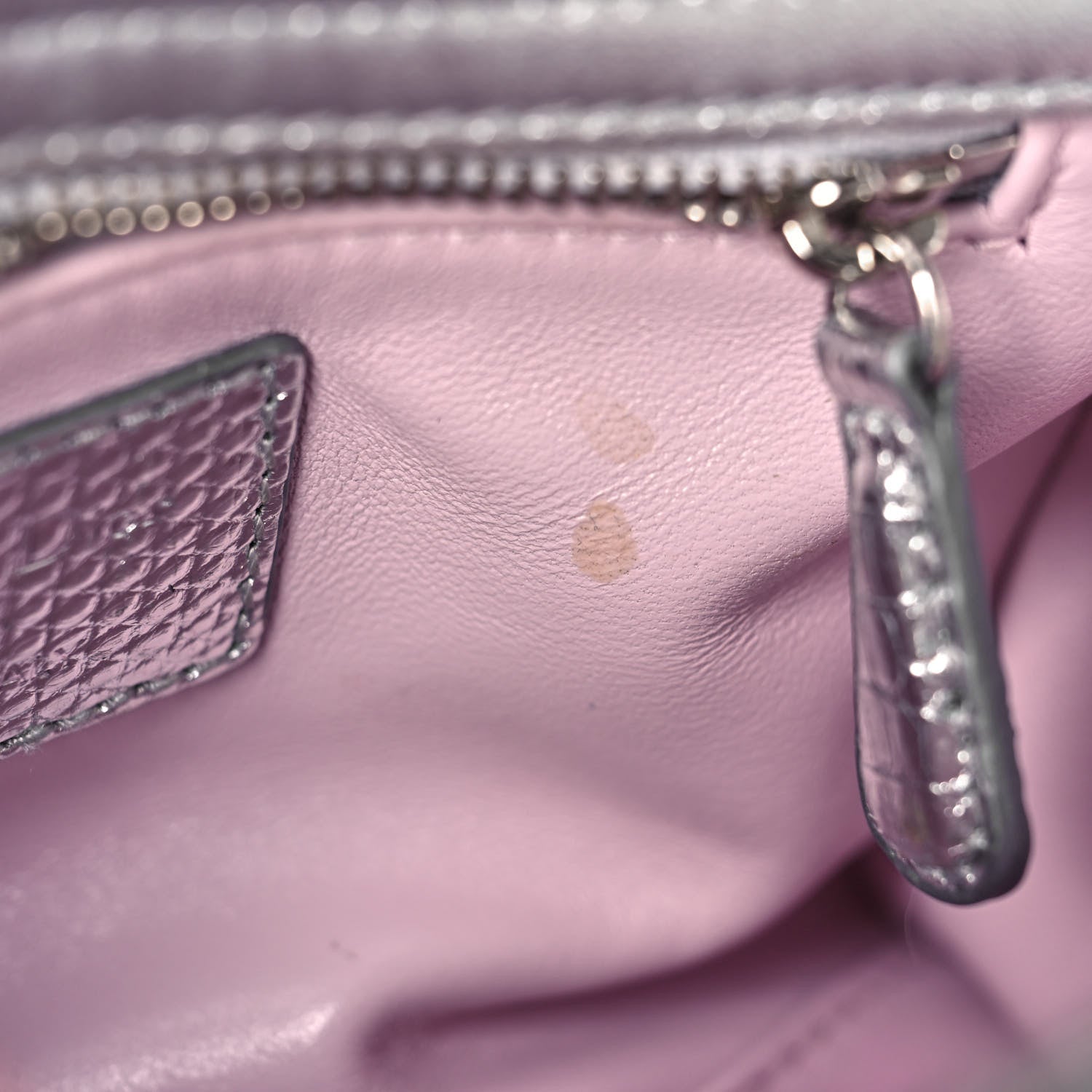 Christian Dior Metallic Lizard Mini Lady Dior Silver 11 of 18