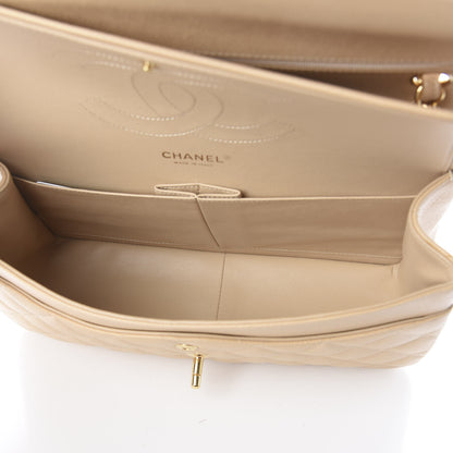Chanel Caviar Quilted Jumbo Double Flap Beige Clair 4 of 9