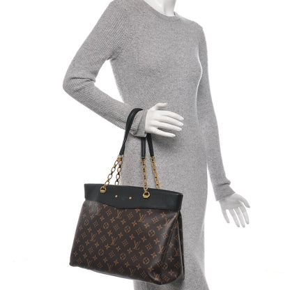 Louis Vuitton Monogram Pallas Shopper Black 2 of 8
