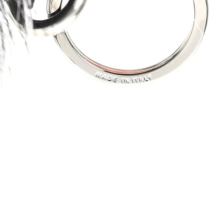 Fendi Cuoio Romano Goat Fox Fur Metal Stitch Triangle Monster Eyes Cube Bag Charm Black White 4 of 5