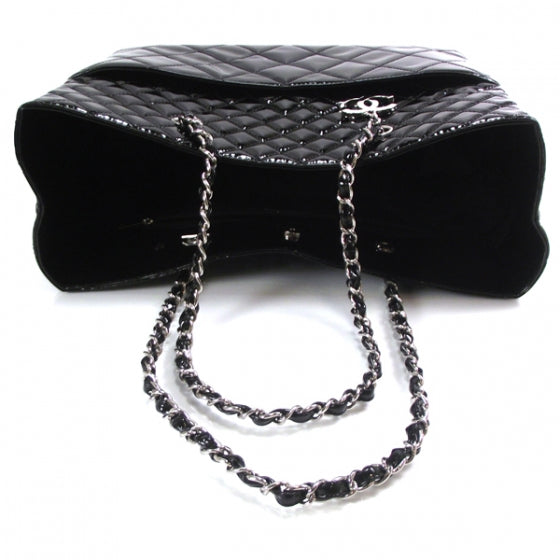 Chanel Patent Quilted Large Tote Black 6 of 12