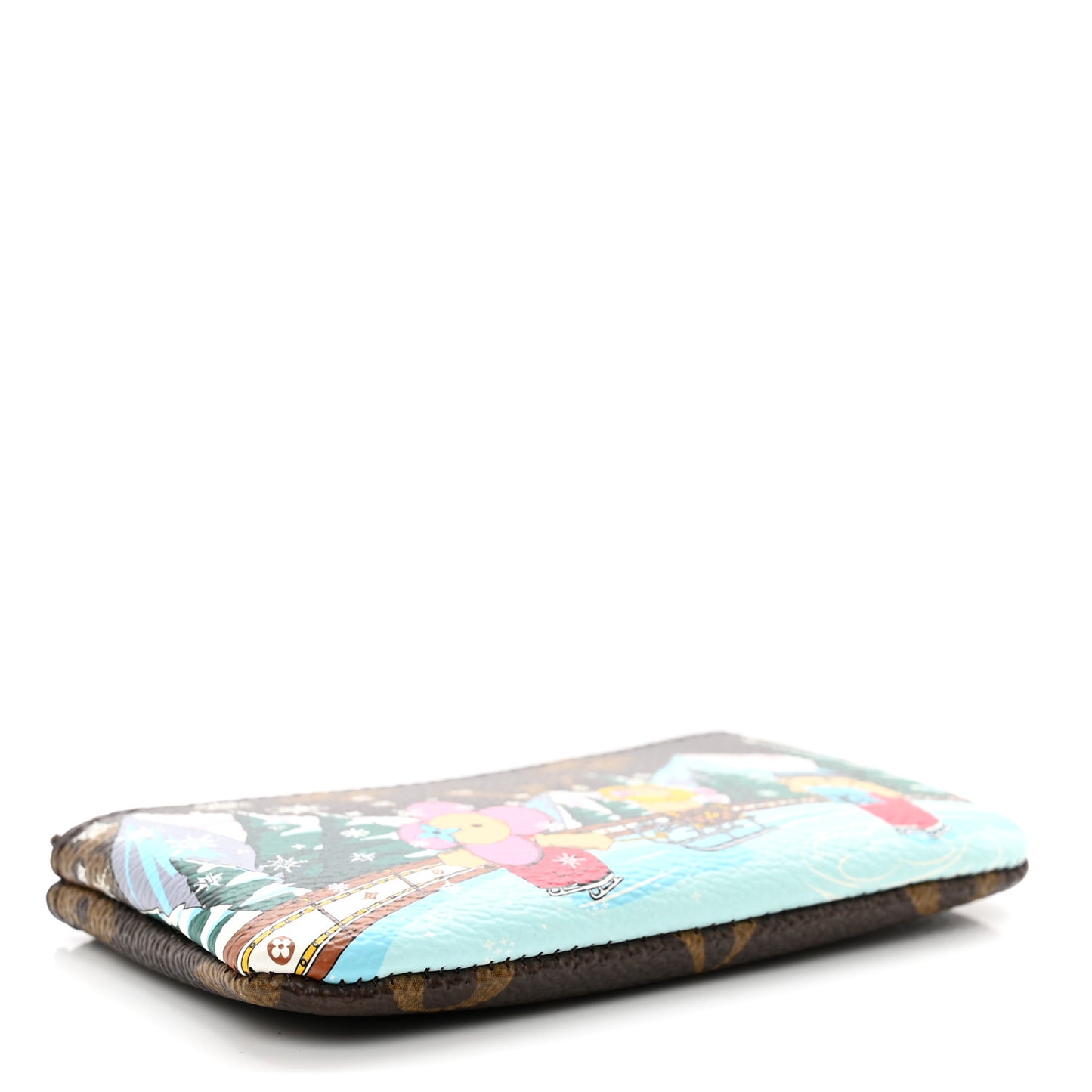 Monogram 2023 Christmas Animation Alpine Key Pouch Pink