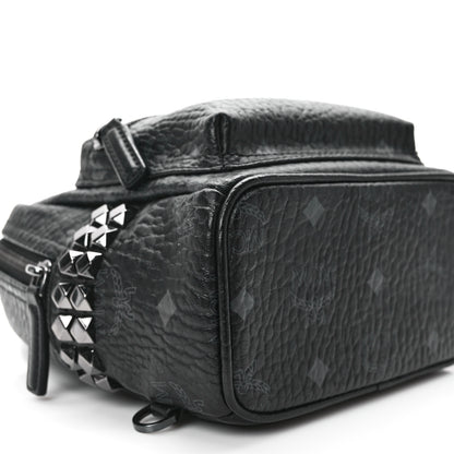 MCM Visetos Side Stud X-Mini Stark Bebe Boo Backpack Black 10 of 13