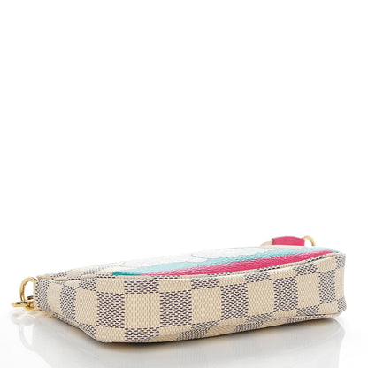 Louis Vuitton Damier Azur 2015 Christmas Animation Mini Pochette Accessories 4 of 7