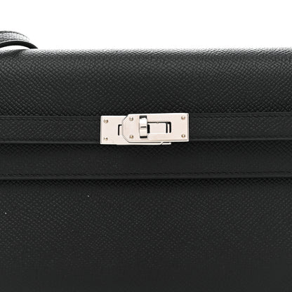 Hermes Epsom Kelly Wallet To Go Black 8 of 10