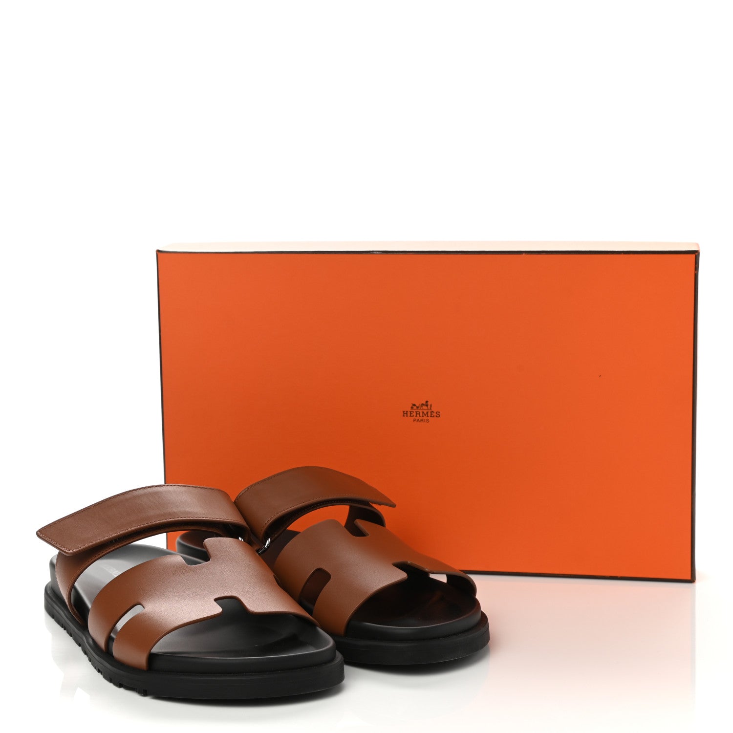 Hermes Calfskin Womens Chypre Sandals 40 Gold 9 of 9