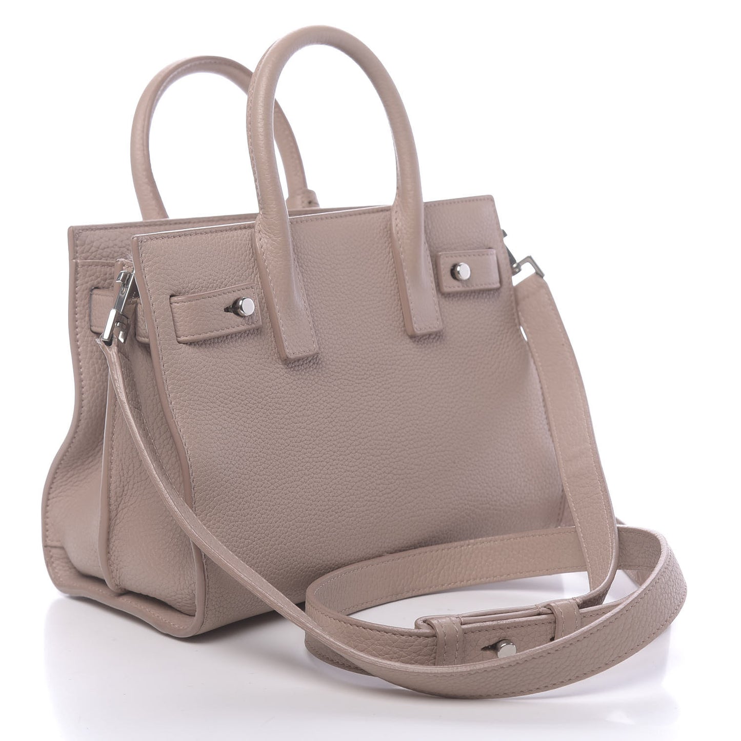 Grained Calfskin Nano Sac De Jour Souple Nude