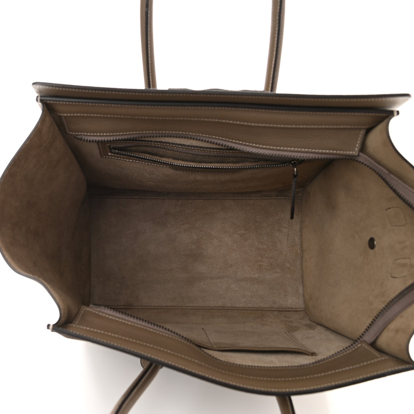 Drummed Calfskin Mini Luggage Souris