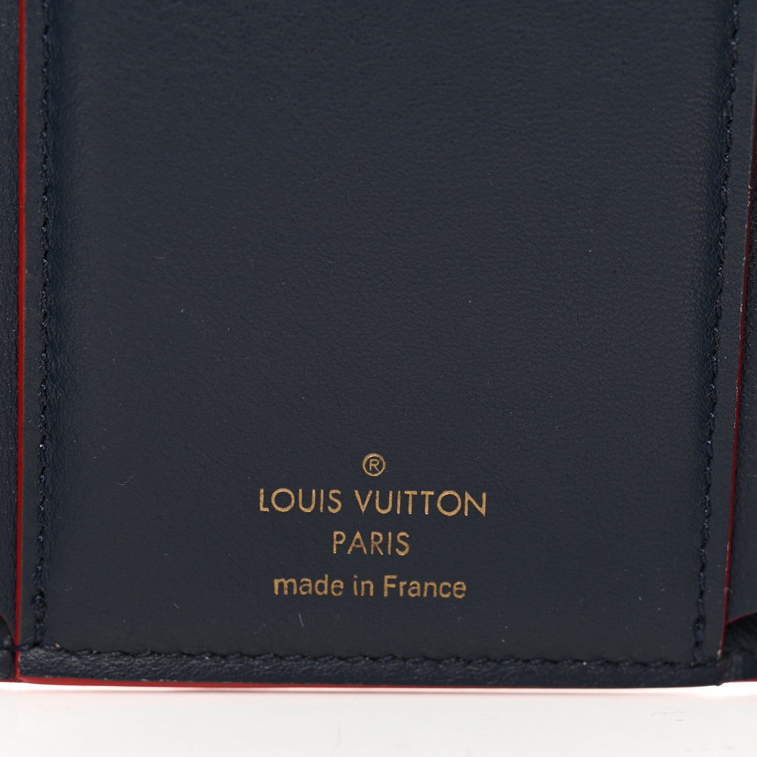 Louis Vuitton Taurillon Capucines Compact Wallet Marine Rouge 6 of 7