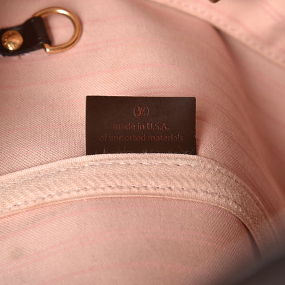 Louis Vuitton Damier Ebene Neo Neverfull MM Rose Ballerine 7 of 13