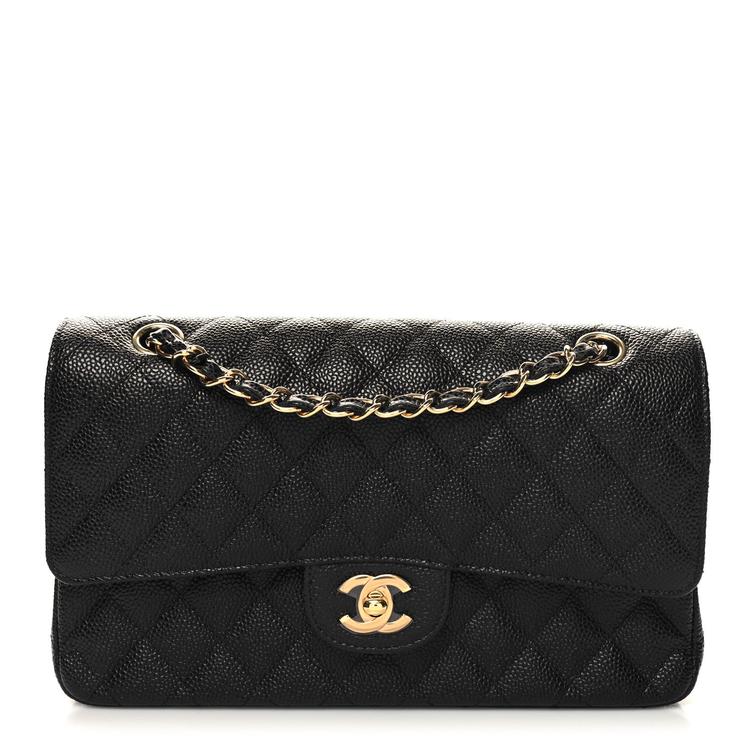 Chanel Caviar Quilted Medium Double Flap Black 1 of 11