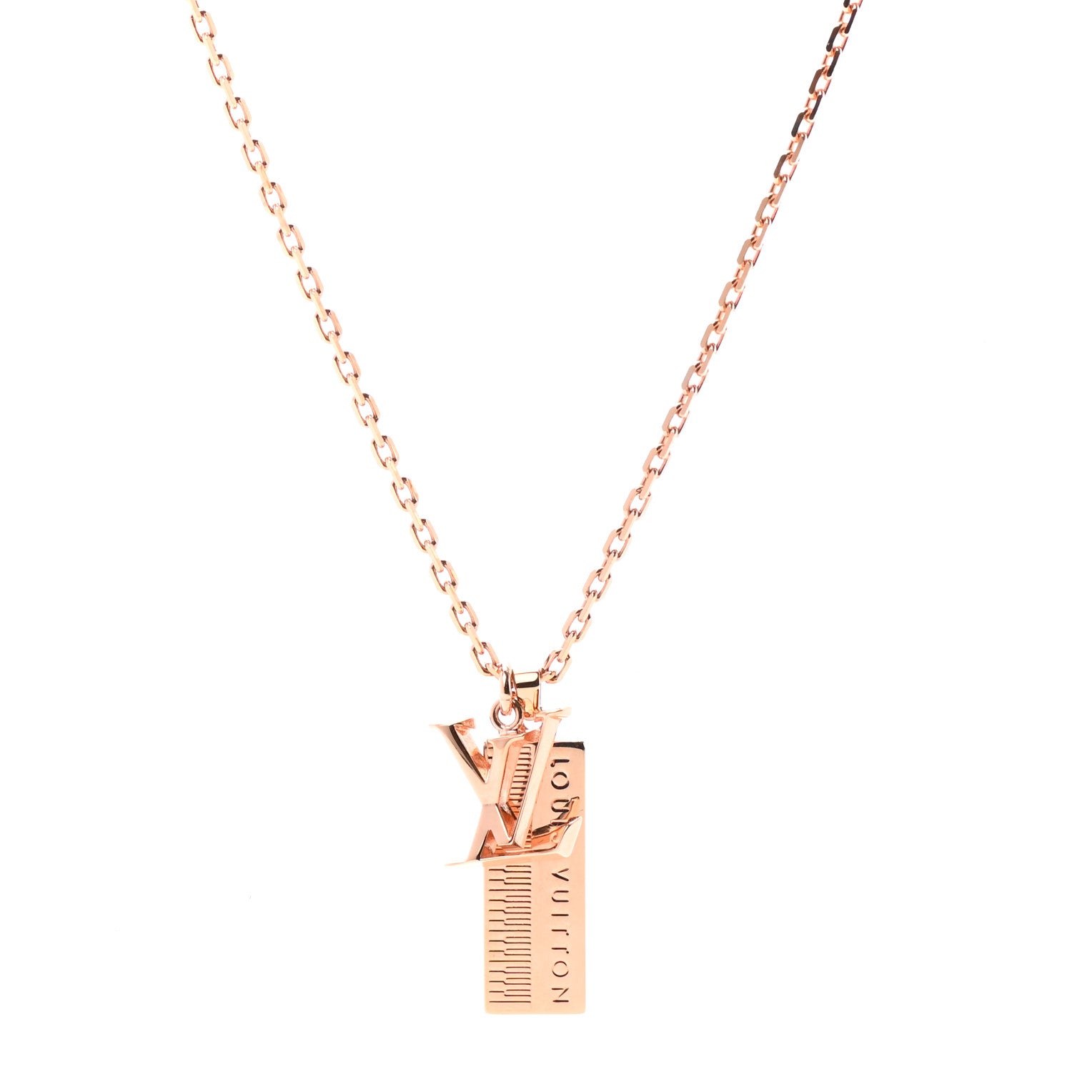 Louis Vuitton LV Sound Keyboard Necklace Rose Gold 1 of 7