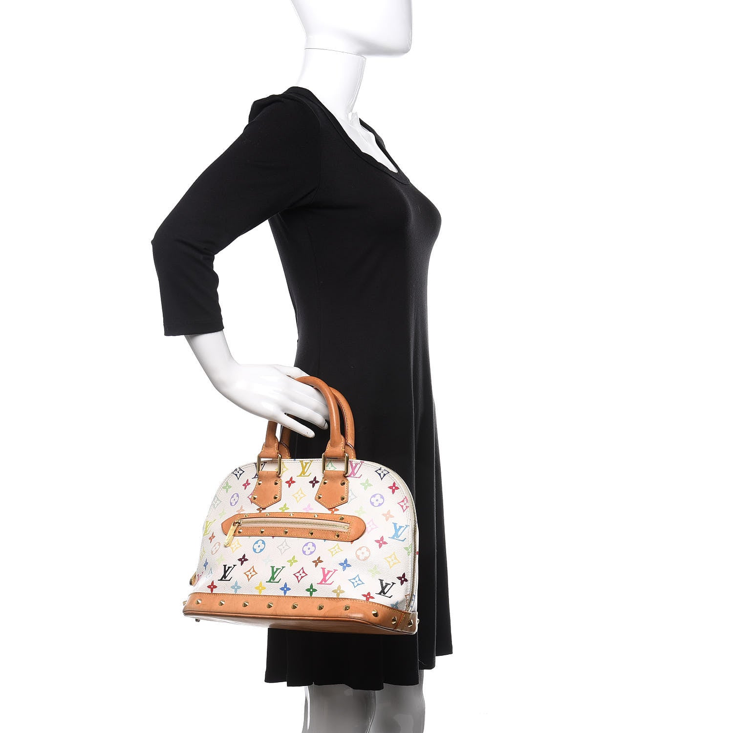 Louis Vuitton Monogram Multicolor Alma White 2 of 13