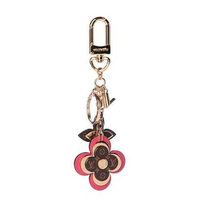Louis Vuitton Monogram Blooming Flowers Bag Charm Key Holder Brown 1 of 2