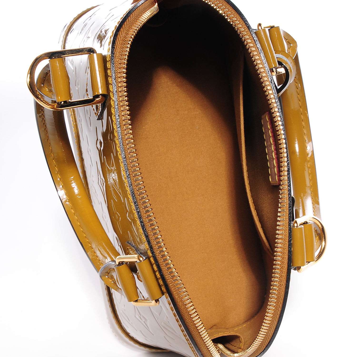 Louis Vuitton Vernis Alma BB Vert Olive 5 of 7