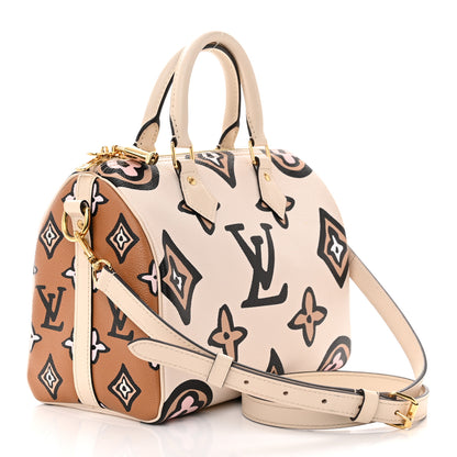 Louis Vuitton Monogram Giant Wild At Heart Speedy Bandouliere 25 Creme 3 of 12