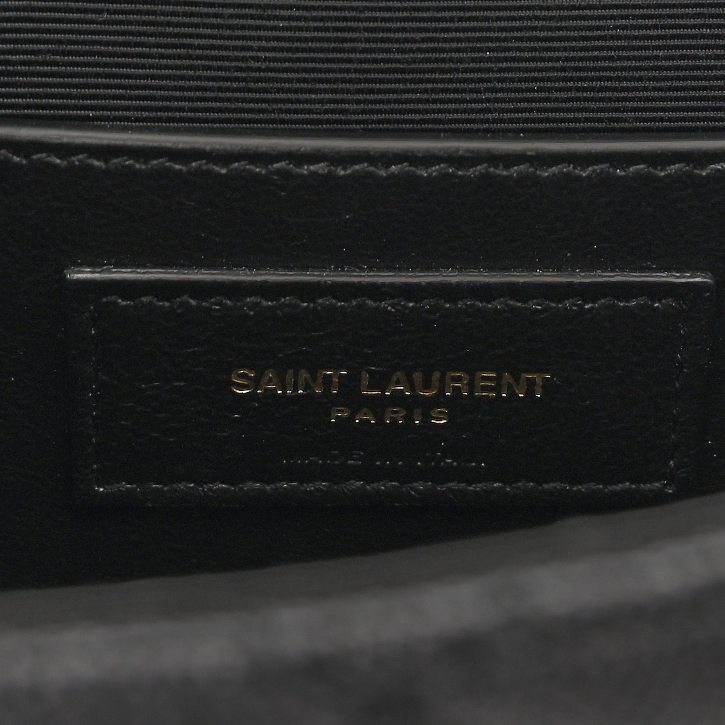 Grain De Poudre Textured Mixed Matelasse Triquilt Small Monogram Satchel Black